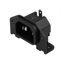 Conector alimentare AC soclu tată 10A 250V | Electronic-mag.ro | Componente Electronice