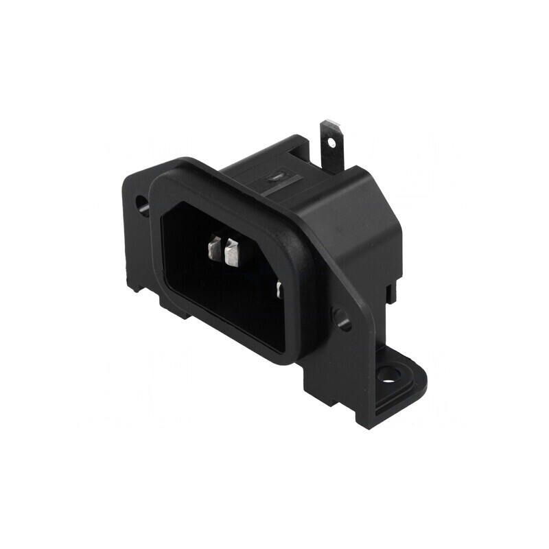 Conector alimentare AC soclu tată 10A 250V | Electronic-mag.ro | Componente Electronice