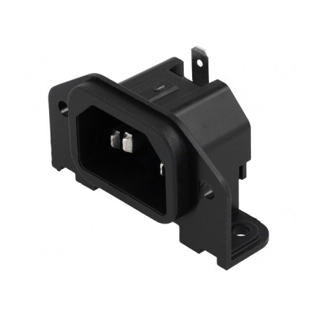 Conector alimentare AC soclu tată 10A 250V | Electronic-mag.ro | Componente Electronice