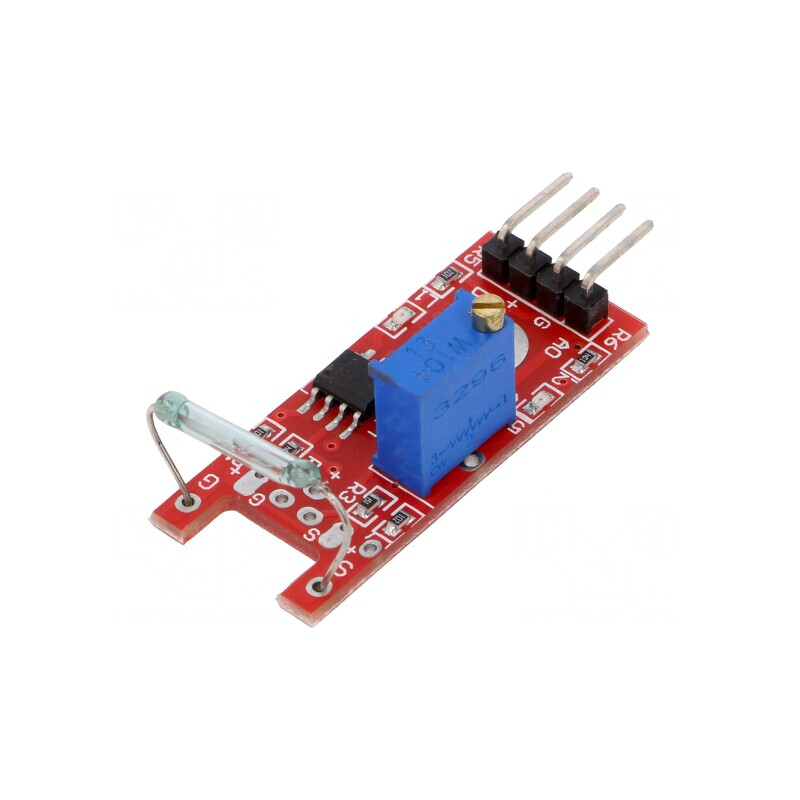 Senzor Reed 5VDC 18x15x4,44mm | Electronic-mag.ro | Componente Electronice
