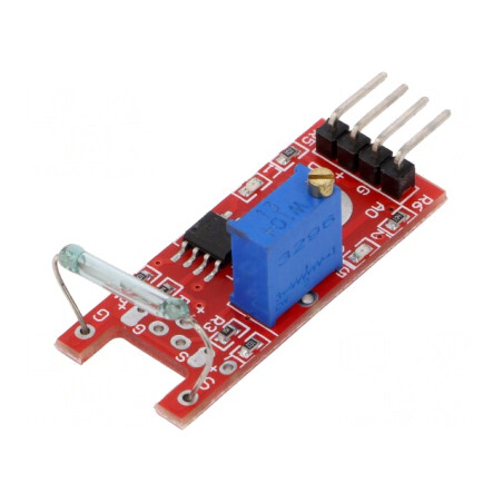 Senzor Reed 5VDC 18x15x4,44mm | Electronic-mag.ro | Componente Electronice