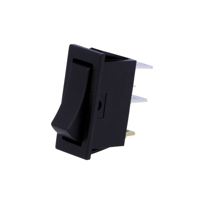 Intrerupator balansoar negru 10A/250VAC | Electronic-mag.ro | Componente Electronice