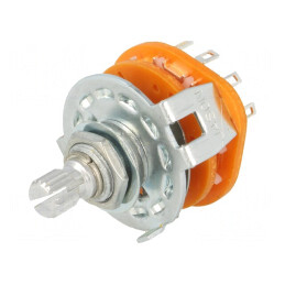 Comutator Rotativ 30° 6 Pozitii 0,3A 125VAC | Electronic-mag.ro | Componente Electronice
