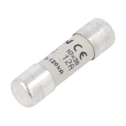 Siguranță gG 12A 500VAC 250VDC 10x38mm | Electronic-mag.ro | Componente Electronice