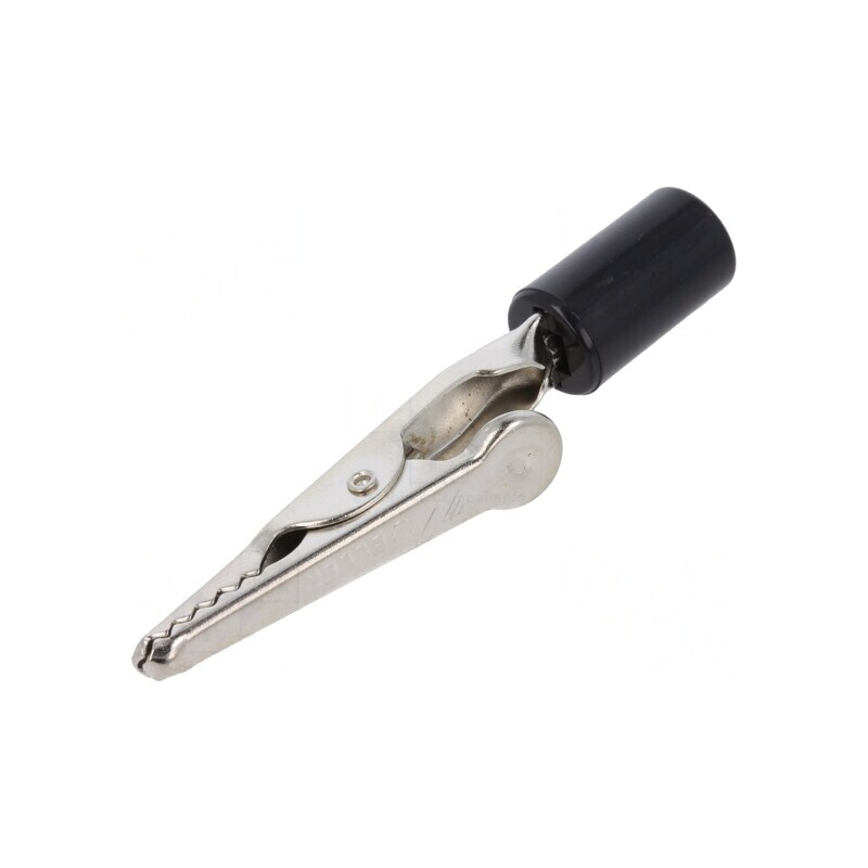 Bornă Crocodil 10A Neagră 7.9mm | Electronic-mag.ro | Componente Electronice