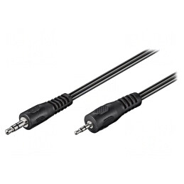 Cablu Audio Jack 2.5mm la 3.5mm 2m Negru