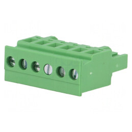 Regletă Conexiuni Deconectabilă 5,08mm 6 Piste Unghi | Electronic-mag.ro | Componente Electronice