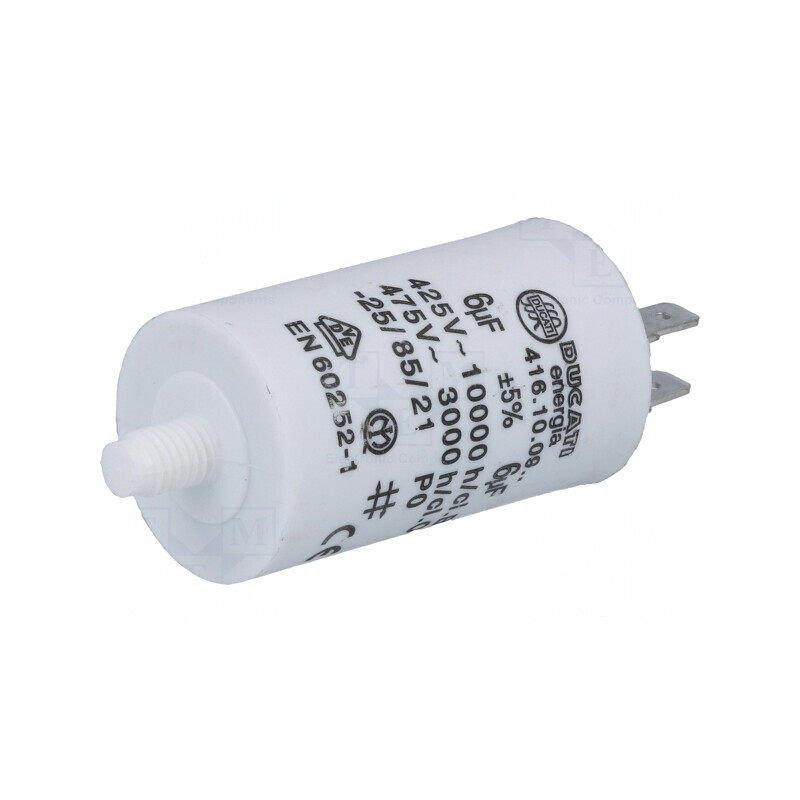 Condensator Motoare 6uF 425VAC ±5% | Electronic-mag.ro | Componente Electronice Condensator Motoare 6uF 425VAC ±5% | Electronic-mag.ro | Componente Electronice