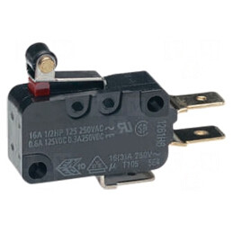 Microîntrerupător SNAP ACTION SPDT 16A 250VAC 10A 30VDC IP40 | Electronic-mag.ro | Componente Electronice