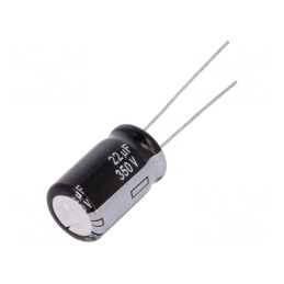 Condensator Electrolitic THT 22uF 350V 12.5x20mm | Electronic-mag.ro | Componente Electronice