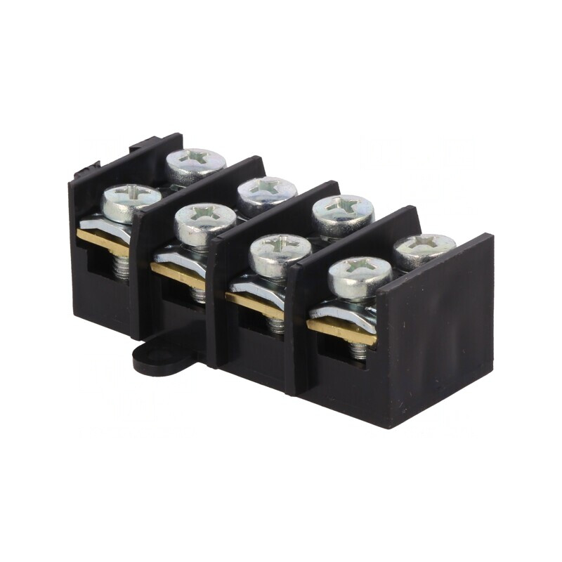 Regletă de Conexiuni Terminal 10mm2 57A 4 Piste | Electronic-mag.ro | Componente Electronice