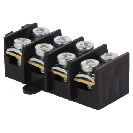 Regletă de Conexiuni Terminal 10mm2 57A 4 Piste | Electronic-mag.ro | Componente Electronice