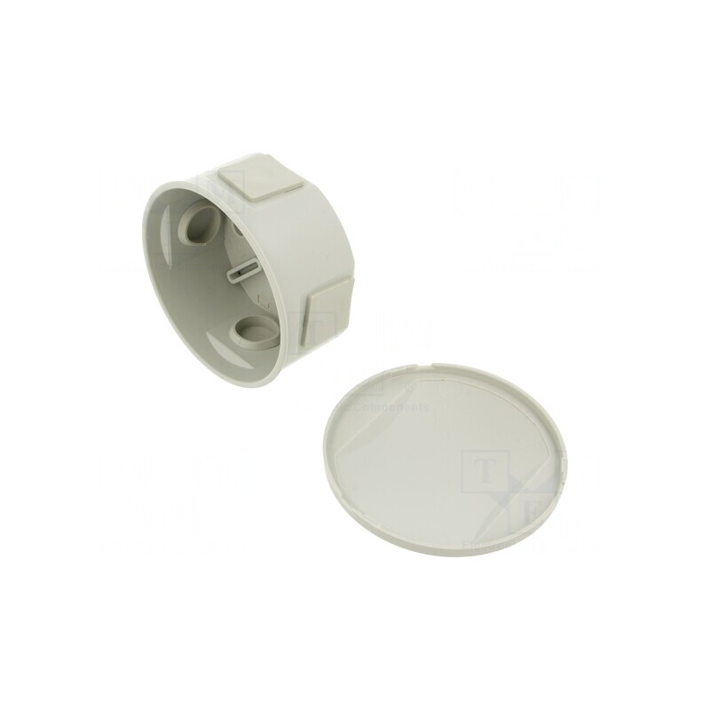 Cutie de conexiuni ABS IP44 Ø 84mm | Electronic-mag.ro | Componente Electronice