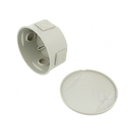 Cutie de conexiuni ABS IP44 Ø 84mm | Electronic-mag.ro | Componente Electronice