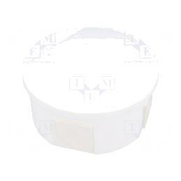 Carcasă cutie conexiuni Ø 84mm Z 40mm polistiren IP44 | Electronic-mag.ro | Componente Electronice