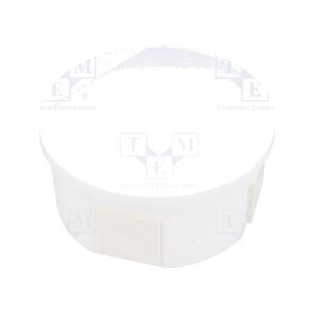 Carcasă cutie conexiuni Ø 84mm Z 40mm polistiren IP44 | Electronic-mag.ro | Componente Electronice