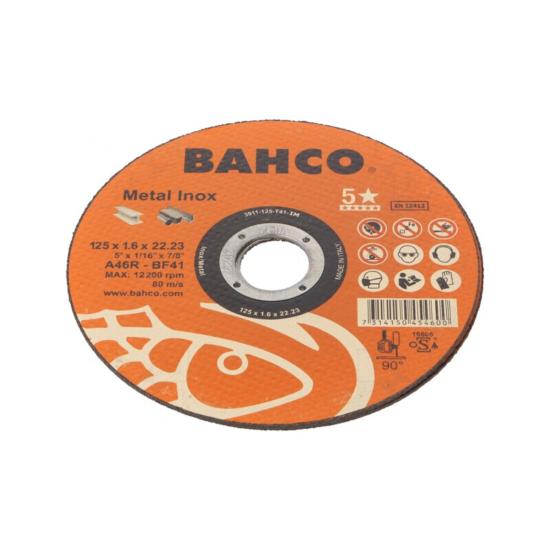 Disc de tăiere 125mm 22,23mm 1,6mm Clasa 5* | Electronic-mag.ro | Componente Electronice