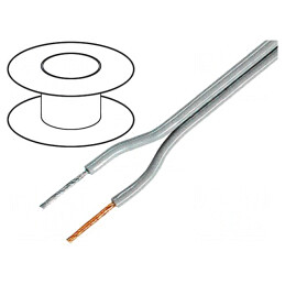 Cablu Difuzor 2x1mm OFC Gri PVC | Electronic-mag.ro | Componente Electronice