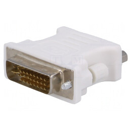 Adaptor D-Sub 15 Pin la DVI-I Alb | Electronic-mag.ro | Componente Electronice