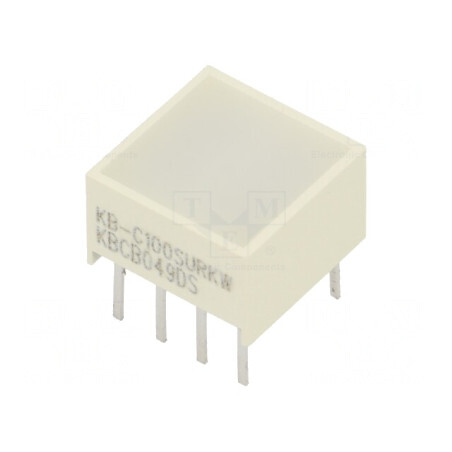 LED Afișaj Roșu Lentilă Albă Difuză 630nm 400-550mcd | Electronic-mag.ro | Componente Electronice