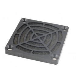 Protecție Plastic 60x60mm Cu Clichet și Șurub Filtru 45ppi | Electronic-mag.ro | Componente Electronice
