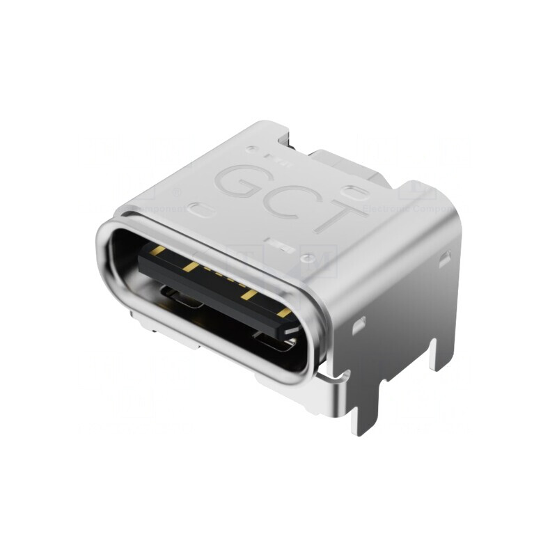 Soclu USB C SMT 16-Pin Orizontal USB 2.0 5A | Electronic-mag.ro | Componente Electronice