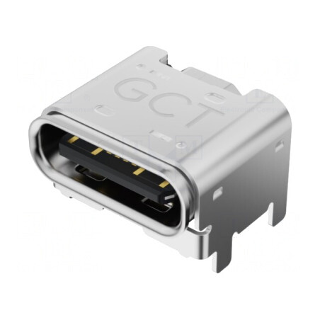 Soclu USB C SMT 16-Pin Orizontal USB 2.0 5A | Electronic-mag.ro | Componente Electronice