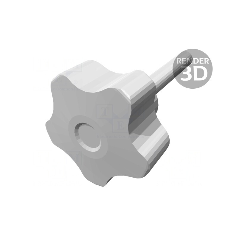 Buton de Reglare 32mm M6 Capac Roșu | Electronic-mag.ro | Componente Electronice