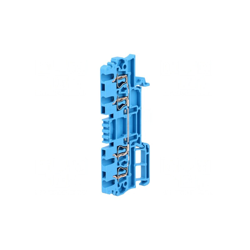 Conector Șine 1.5mm² 4 Piste Albastru Wemid | Electronic-mag.ro | Componente Electronice