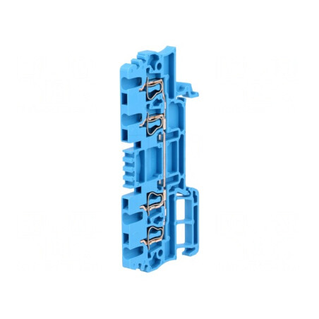 Conector Șine 1.5mm² 4 Piste Albastru Wemid | Electronic-mag.ro | Componente Electronice