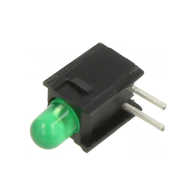 LED 3mm Verde 30mA Lentilă 60° | Electronic-mag.ro | Componente Electronice