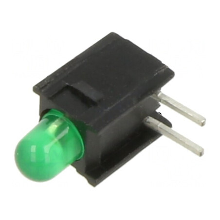 LED 3mm Verde 30mA Lentilă 60° | Electronic-mag.ro | Componente Electronice