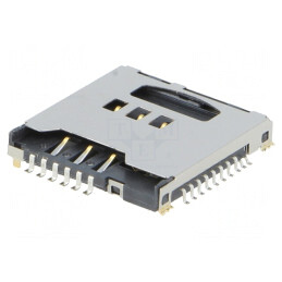 Conector pentru carduri microSD și SIM SMT | Electronic-mag.ro | Componente Electronice