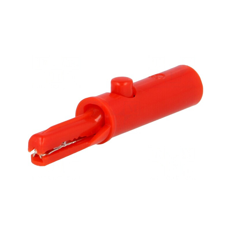 Bornă Crocodil Roșie 3A 60VDC 6mm | Electronic-mag.ro | Componente Electronice