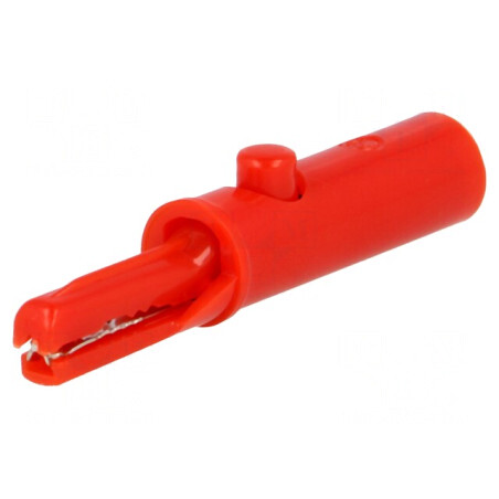 Bornă Crocodil Roșie 3A 60VDC 6mm | Electronic-mag.ro | Componente Electronice