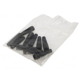 Manşon Negru RG58 pentru Mufe BNC, Set 10 Buc. | Electronic-mag.ro | Componente Electronice
