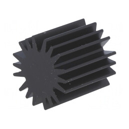 Radiator LED Negru 20mm x 20mm | Electronic-mag.ro | Componente Electronice
