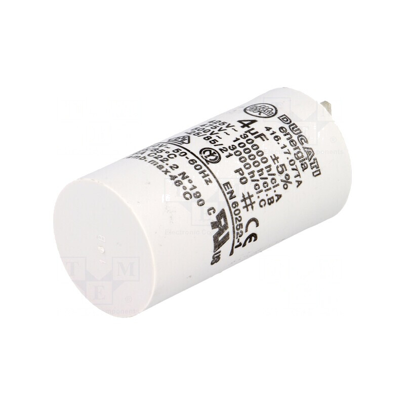 Condensator Motor 4uF 475VAC ±5% | Electronic-mag.ro | Componente Electronice