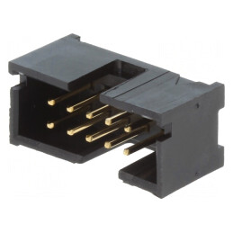 Soclu IDC THT 10 pini 2x5 aurit 2,54mm | Electronic-mag.ro | Componente Electronice