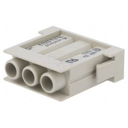 Conector HDC Tată 3-PIN 40A 600V Gri