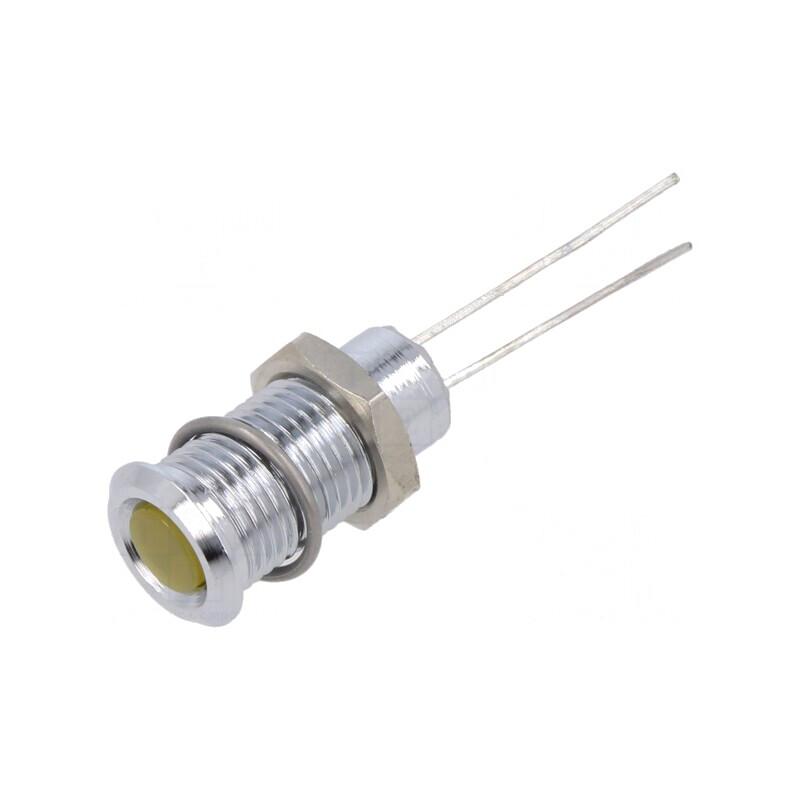 Lampă LED Galbenă 2,1VDC Ø8mm 2pin Metal | Electronic-mag.ro | Componente Electronice Lampă LED Galbenă 2,1VDC Ø8mm 2pin Metal | Electronic-mag.ro | Componente Electronice