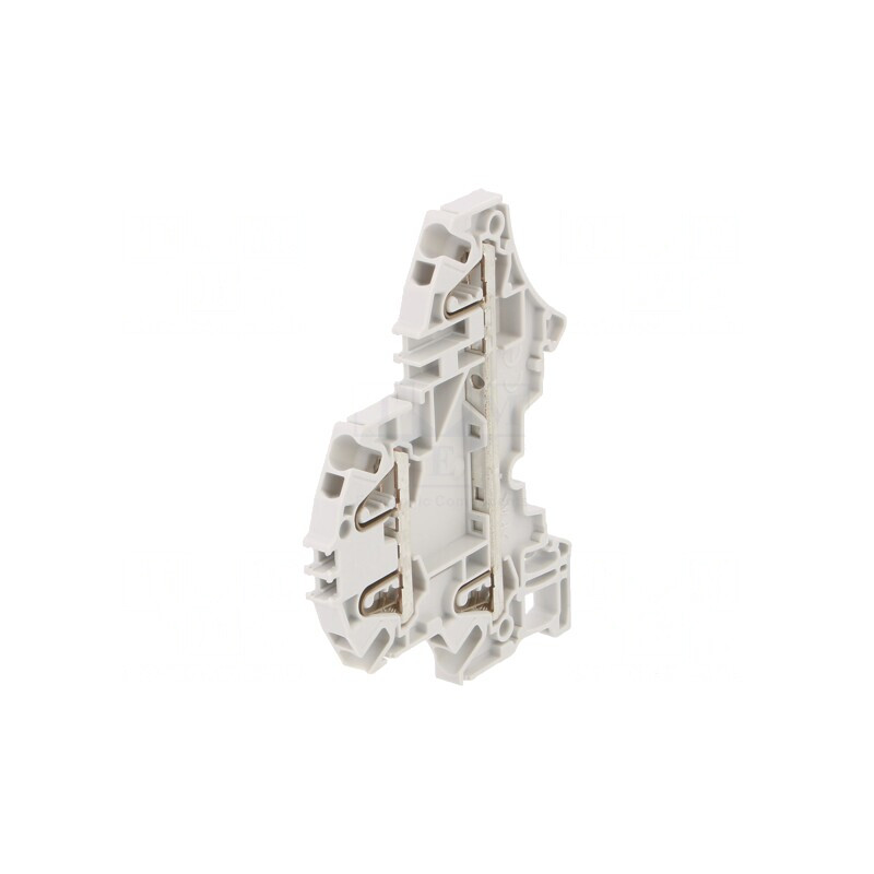 Conector de Îmbinare Șine 2 Piste 4 Borne Gri | Electronic-mag.ro | Componente Electronice