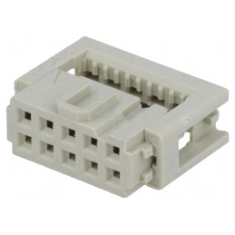 Mufă IDC Mamă 10 Pin 2,54mm pentru Cablu Bandă | Electronic-mag.ro | Componente Electronice