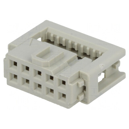 Mufă IDC Mamă 10 Pin 2,54mm pentru Cablu Bandă | Electronic-mag.ro | Componente Electronice