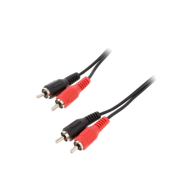 Cablu RCA dublu 2,5m negru | Electronic-mag.ro | Componente Electronice Cablu RCA dublu 2,5m negru | Electronic-mag.ro | Componente Electronice