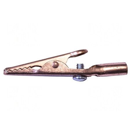 Bornă crocodil 10A prindere max. 7,9mm | Electronic-mag.ro | Componente Electronice