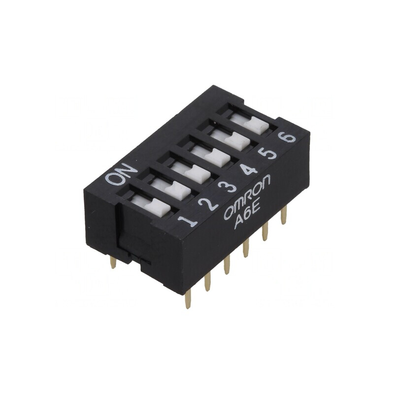 Comutator DIP-SWITCH 6 Secțiuni ON-OFF 24V | Electronic-mag.ro | Componente Electronice