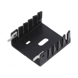 Radiator Extrudat U Negru TO220 30x30x12.7mm | Electronic-mag.ro | Componente Electronice