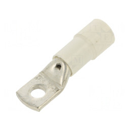 Inelar Tubular M8 Ø 8.4mm 50mm2 Alb Crimpat pe Cabluri