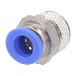 Racord Push-in Alamă Nichelată 15bar BLUELINE | Electronic-mag.ro | Componente Electronice